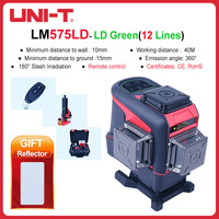 UNI-T 360 Horizontal Vertical Self-Leveling Wall Outdoor Tester3D 8/12/16 line Green Laser Level  LM573LD/575LD/576LD/585LD