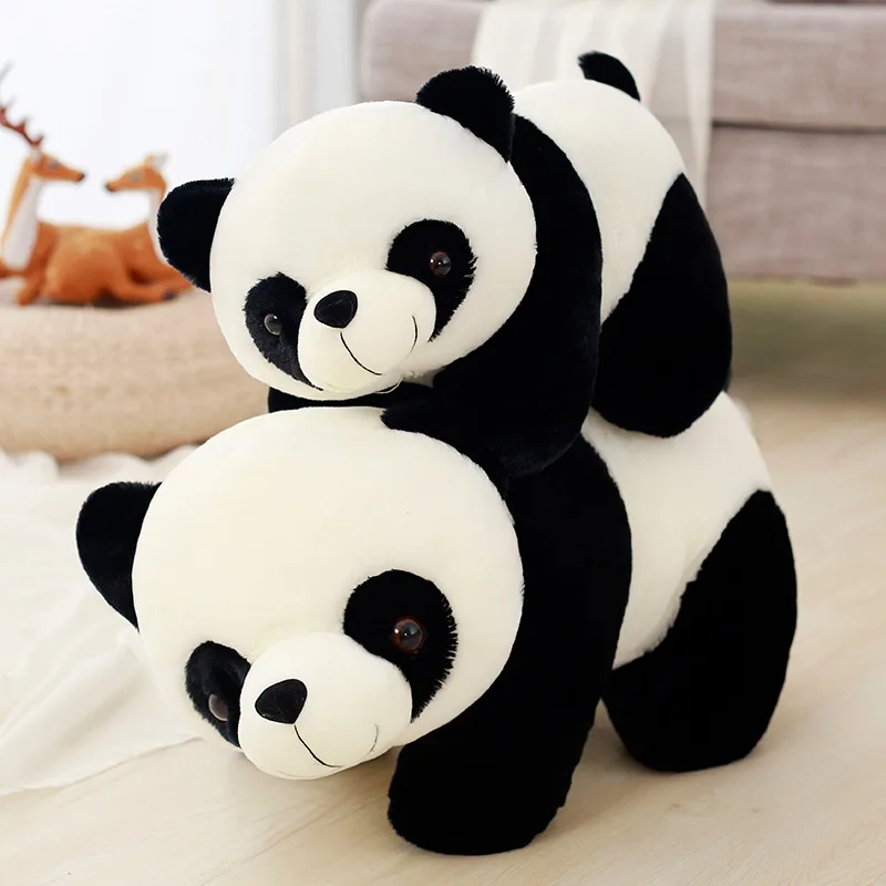 30/40cm Chinese Panda Plush Toy Cute Cartoon Animal Pillow Room Desktop Decoration Toys Kawaii Children Christmas Birthday Gift