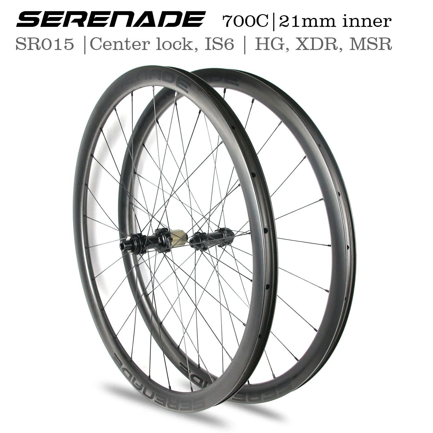 Serenade Ultralight 700C Entry Level Carbon Road Wheelset Disc Brake 30 35 40 45 50 55 60mm 411SB 412SB Hub Sapim Sprint Spokes