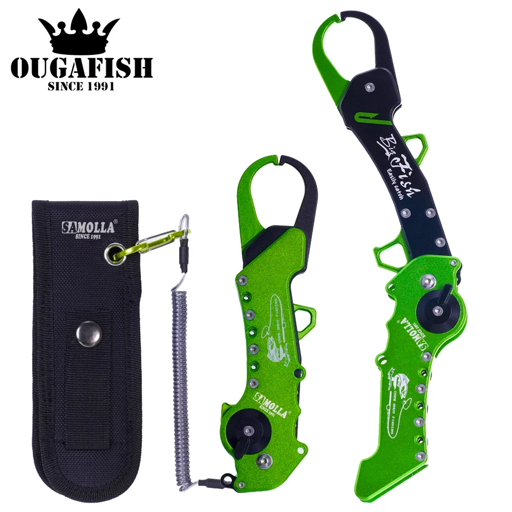 

Fold Fishing Grip Aluminum Alloy Tackle Hook Controller Fish Lip Hand Grip Plier Gripper Adjustable Grabber Accesorios De Pesca