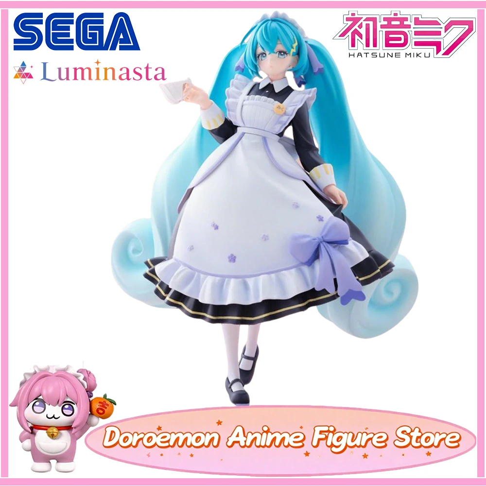 

Pre-Order Original Sega Luminasta Hatsune Miku Classical Maid Anime Kawaii Miku Model Toys Animation Figures Gifts for Fans