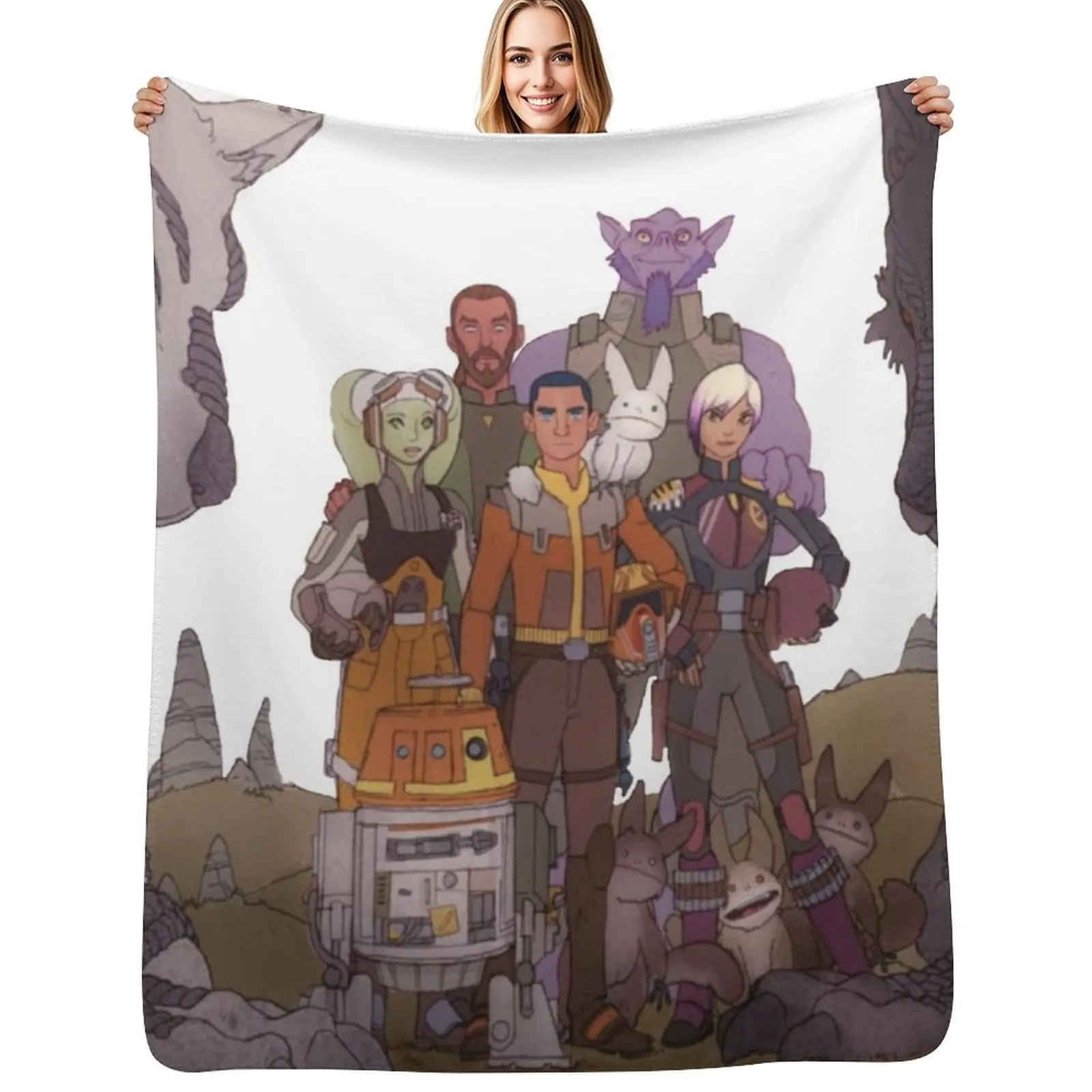 

Spectres Mural Throw Blanket Luxury Throw halloween Moving for winter Blankets