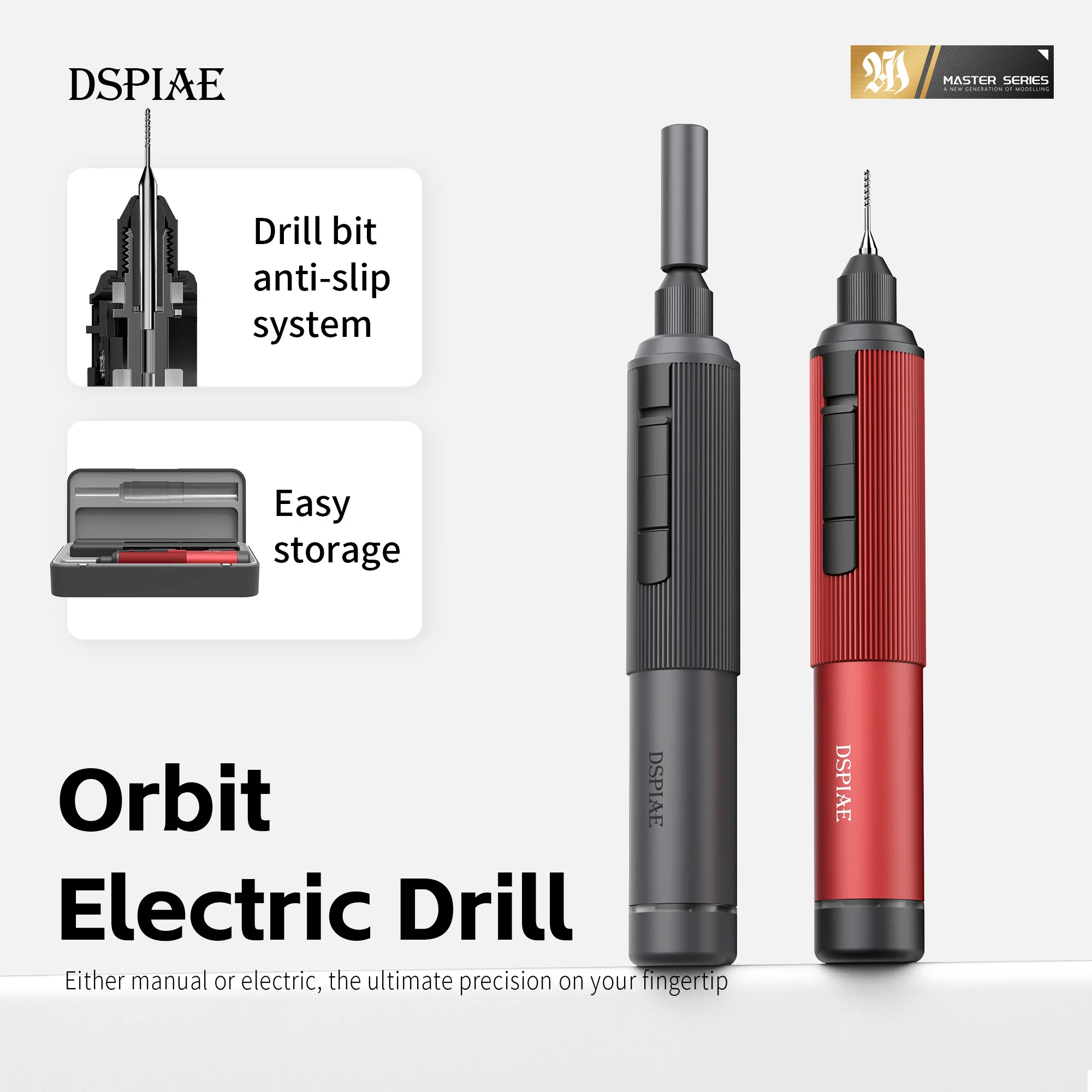 DSPIAE AT-ED01 Orbit Electric Hand Drill Dual Mode Screwdriver for Gunpla Model DIY Assembly Plastic Wood Soft Metal Hobby Tools