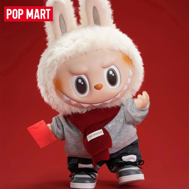

Genuine POPMART LABUBU WALK BY FORTUNE Spring Festival Limited Edition Vinyl Plush Toy Commemorative Collection Toys
