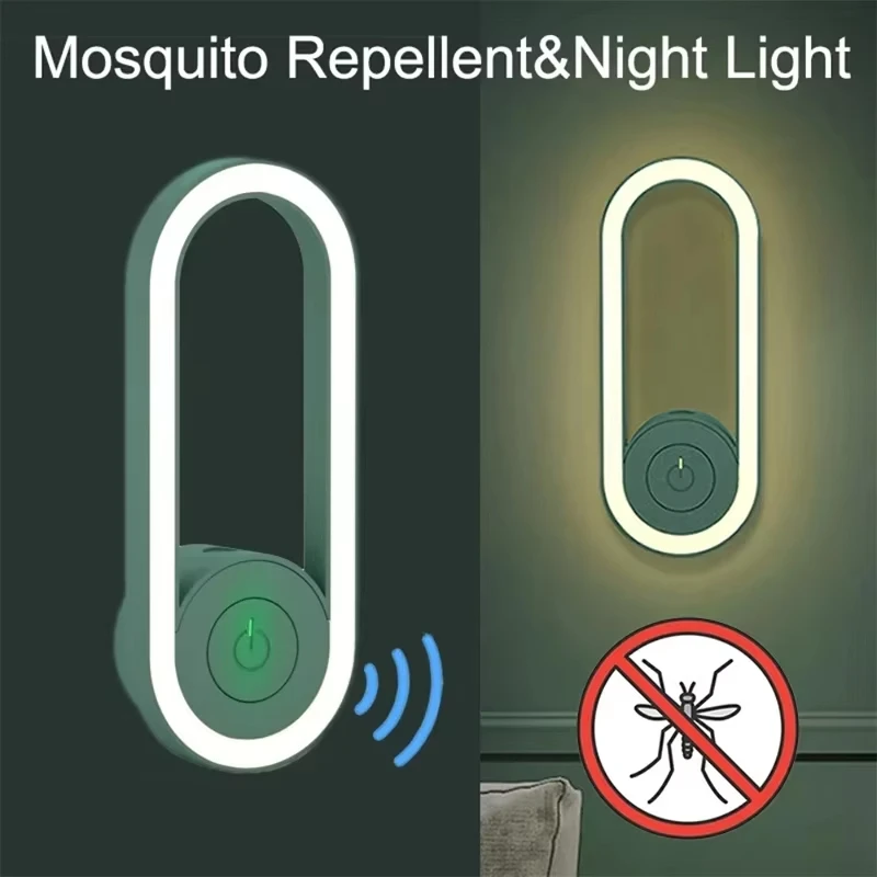 Ultrasonic LED Mosquito Killer Lamp Mute Mosquito Repellent US Plug Night Light For Home Backyard Indoor image 4