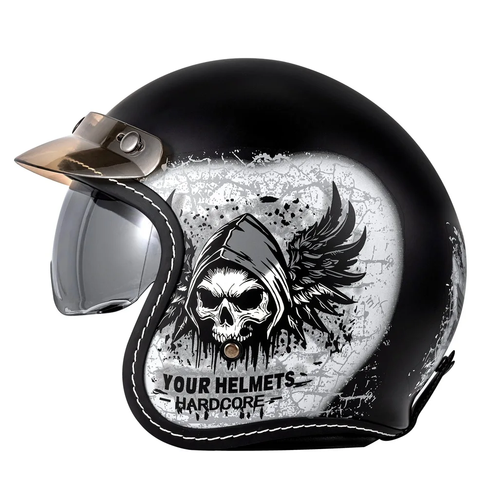 casco-de-medio-cuerpo-unisex-negro-y-blanco-de-doble-lente-personalizado-para-motocicleta-scooter-y-vehiculo-electrico-protector-universal