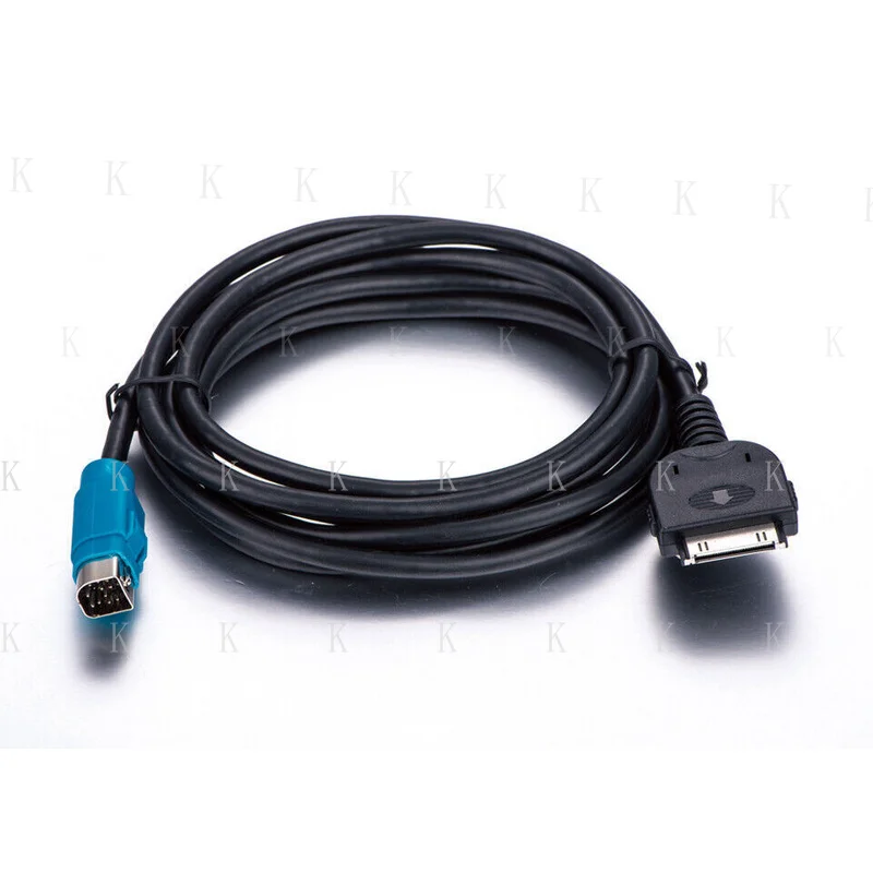 FOR   Alpine CDE-101E CDE-102E 13-PIN KCE-433iV iPod iPhone Audio Cable