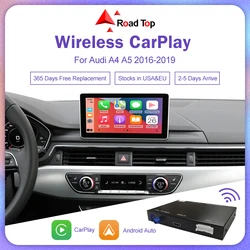 Wireless CarPlay for Audi A4 B9 A5 2016-2018  Android Auto Mirror Link AirPlay Bluetooth Reverse Camera Car Play