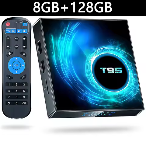 T95 TV Box Android14 Allwinner H616 Smart Tv Box Quad Core 32G 64G 128G 4K Set Top Box Media Player Dual Wifi 2.5G&amp;5G Bluetooth