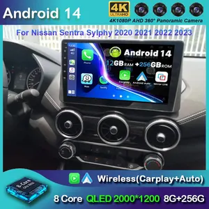 Multimedia Reader Automobile Radio, GPS Navigation, Android, CarPlay, Main Unit, 14, Nissan Sentra Sylphy 2020, 2021, 2022, 2023, 10.1 10 Main Sales Multimedia Tesla Nissan Sentra - №8