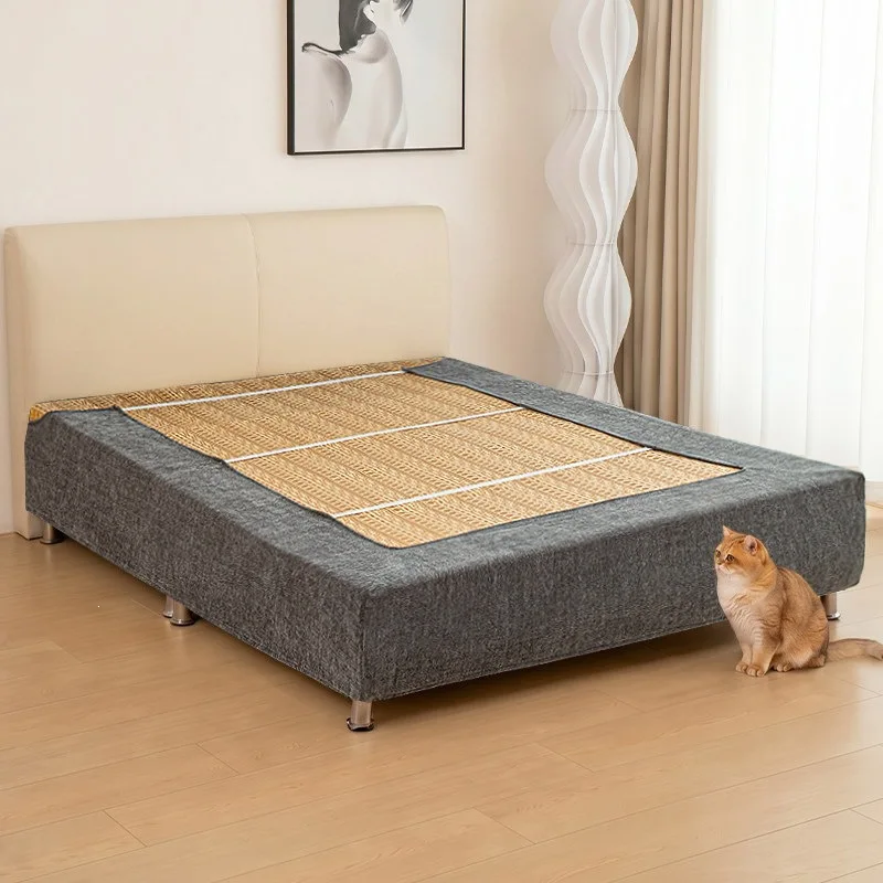Elastic Wrap‑Around Bed Base Protector Linen Frame Cover Removable Dust‑Proof Bed Skirt for Bedroom Furniture Renovation
