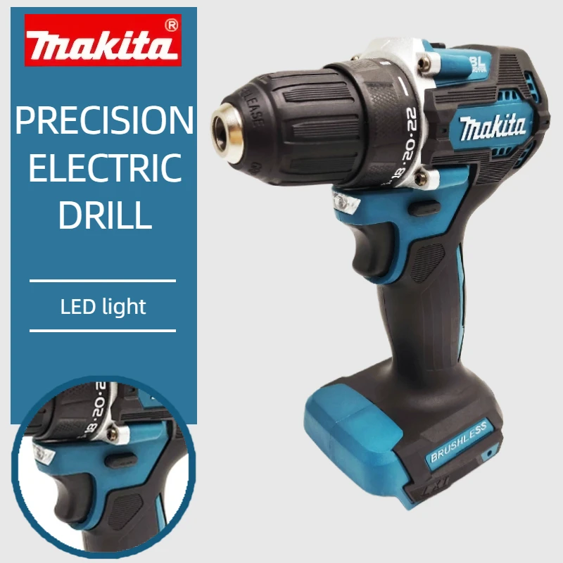 

Makita DDF487 10mm Brushless 18V lithium electric rechargeable impact drill large torque screwdriver（ tool only）