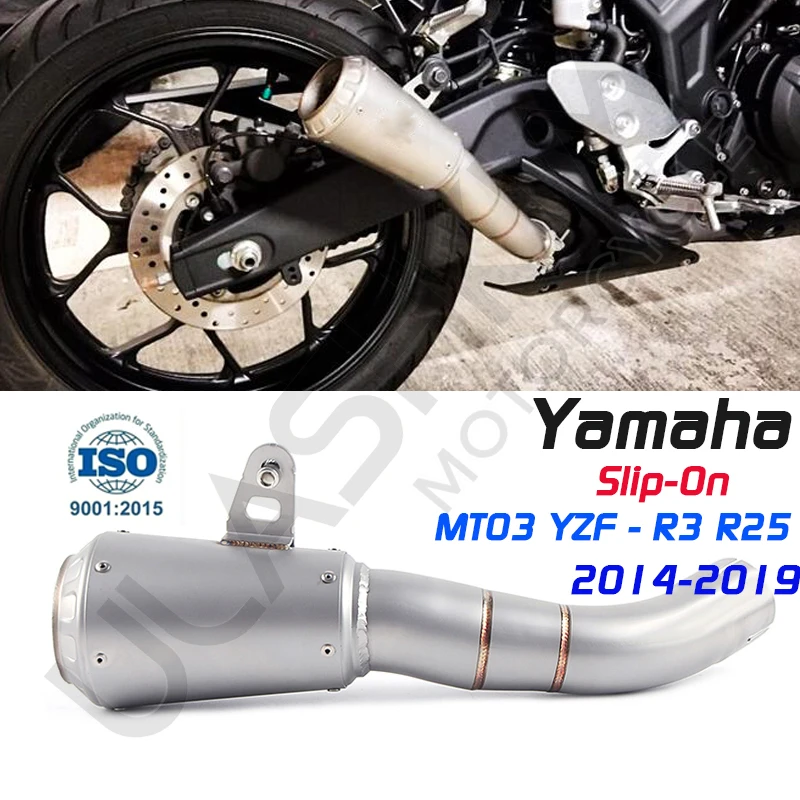 

Motorcycle Exhaust Pipe R3 exhaust R25 Connecting Pipe MT03 Muffler MT03 Middle pipe 51mm Intake And Exhaust Pipe