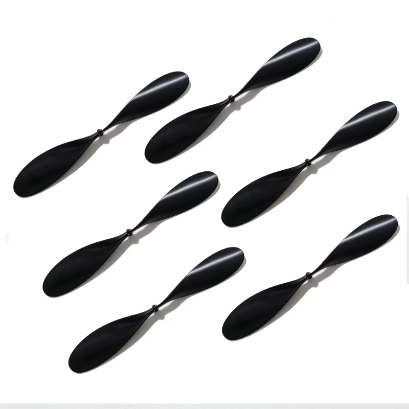 6PCS Black CW CCW Propeller Blades Replacement Parts, Durable Black Forward Reverse Propellers Set for Mini Drones