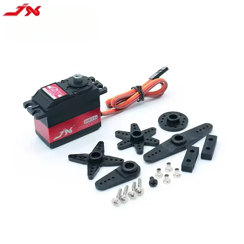 JX 서보 PDI-6110MG 4.8-6V 13KG 고토크 디지털 코어리스 표준 서보 RC 비행기 항공기 헬리콥터 부품용
