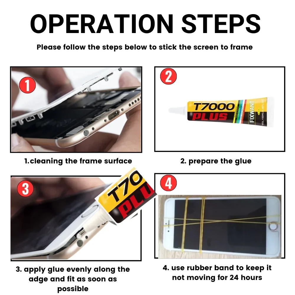 Black Glue Universal Glass Plastic DIY Loud Speaker Glue Cellphone Repair Adhesive With Precision Applicator 15/50/110ML