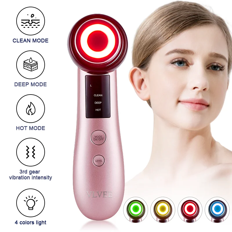 4-IN-1 Facial Lifting And Tightening Device Eyes Care Hot Compress Household Face Beauty Instrument Female Personal Facial Care