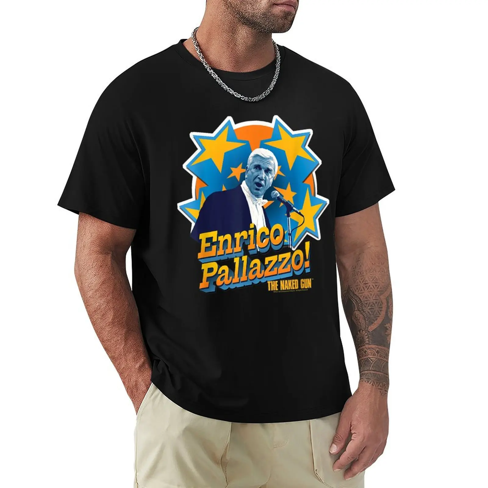 Camiseta Naked Gun básica de color liso para uso diario