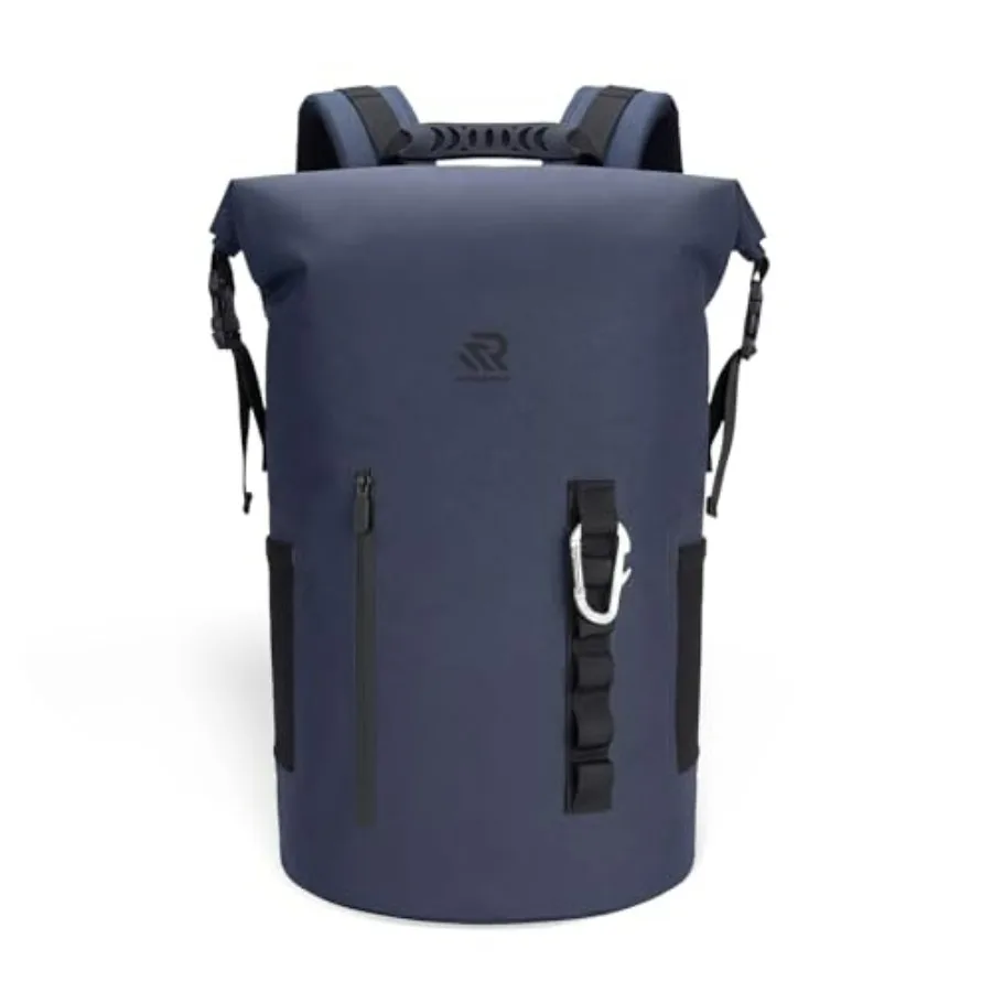 

Roll Top Closure Cooler Backpack for Kayaking Beach Paddle Boarding Watersports, Premium 24H Insulated Leak-Proof Zipperless So