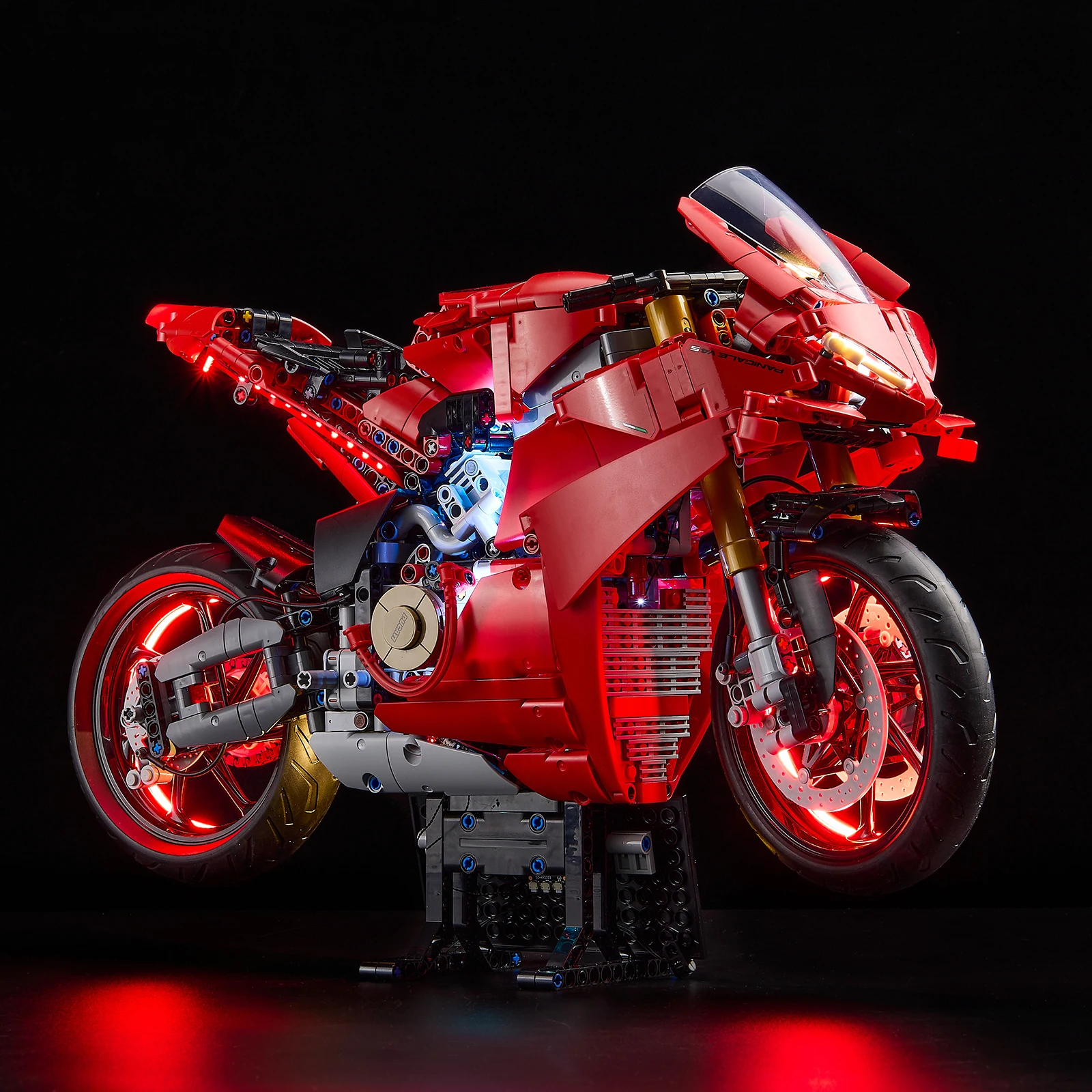 LED-Beleuchtungsset für Ducati Panigale V4 S Motorrad 42202, Bausteine ohne Modell