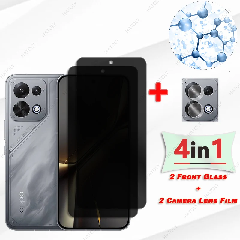 Anti-spy Glass For Oppo K15 Glass Privacy Screen Protector For Oppo K15 5G Camera Lens Protector Anti Glare Glass For Oppo K15