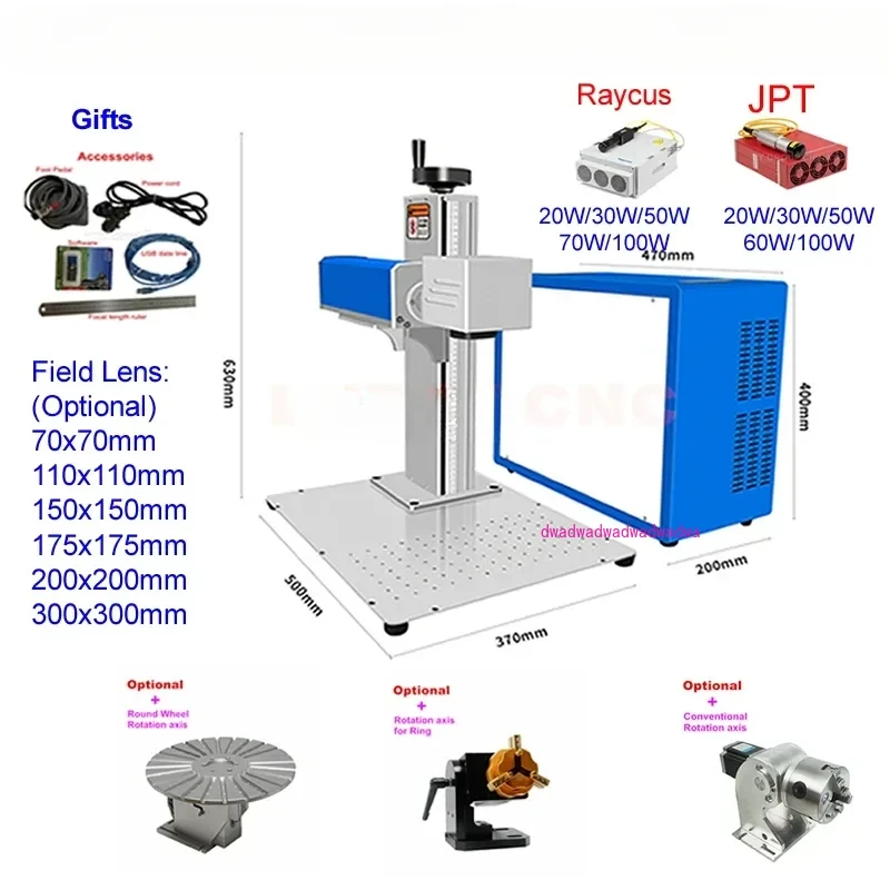 JPT M7 MOPA Fiber Laser Engraving Marking Machine Raycus Metal Steel Jewelry Gold Cutting Engraver 100W 60W 50W 30W 20W