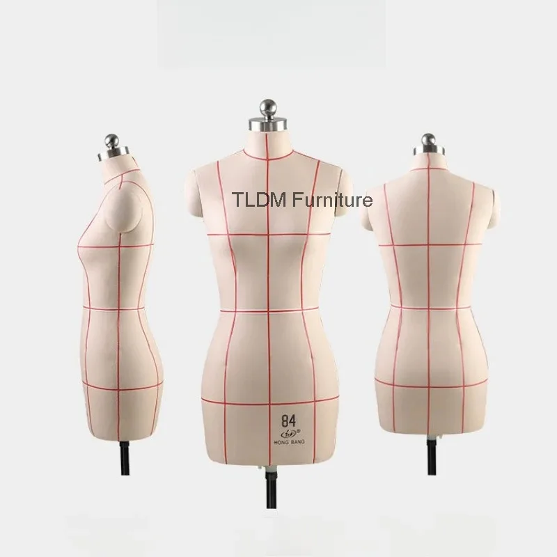 

Female Mannequin Professional Dress Form for Draping & Teaching, Women's Standard Mannequin for Fashion Design Class JT40M