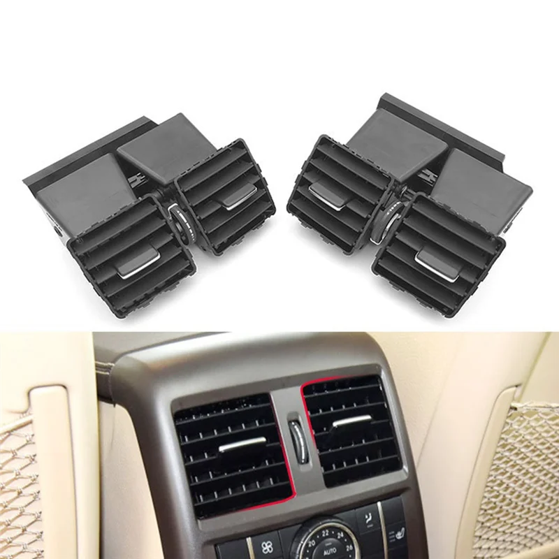 

1 PCS Car Rear Center Console Air Vent AC Vent Grille Outlet Assembly Black ABS For Mercedes Benz W166 W292 ML GL GLE GLS