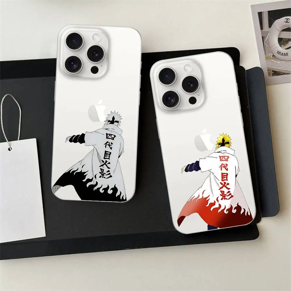 حافظة هاتف لطيفة N-Namikazes Minatos لهاتف آيفون متوافقة مع 16 16 15 12 11 13 14 Pro Max XR XS Max X Plus شفافة Co