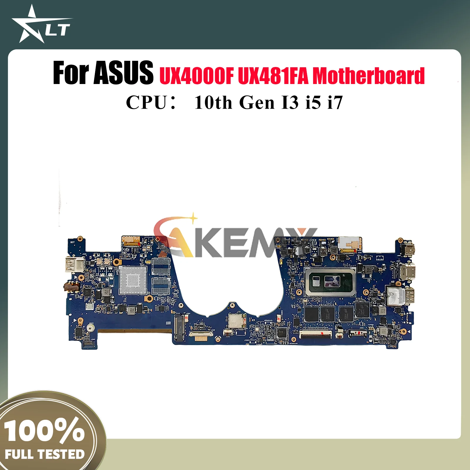 

UX481FA Материнская плата для ноутбука ASUS ZenBook Duo UX481F UX481FL UX4000F Материнская плата 10-го поколения I3 i5 i7 tests ОК быстрая доставка stk