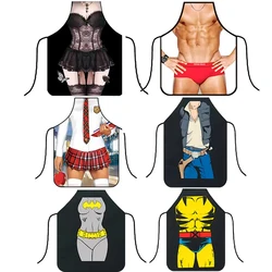 Funny Party Apron For Kitchen Cooking Men's and Women Sexy Cleaning Cute Dinner Bbq Party Baking Accessories Funny Gifts For Men