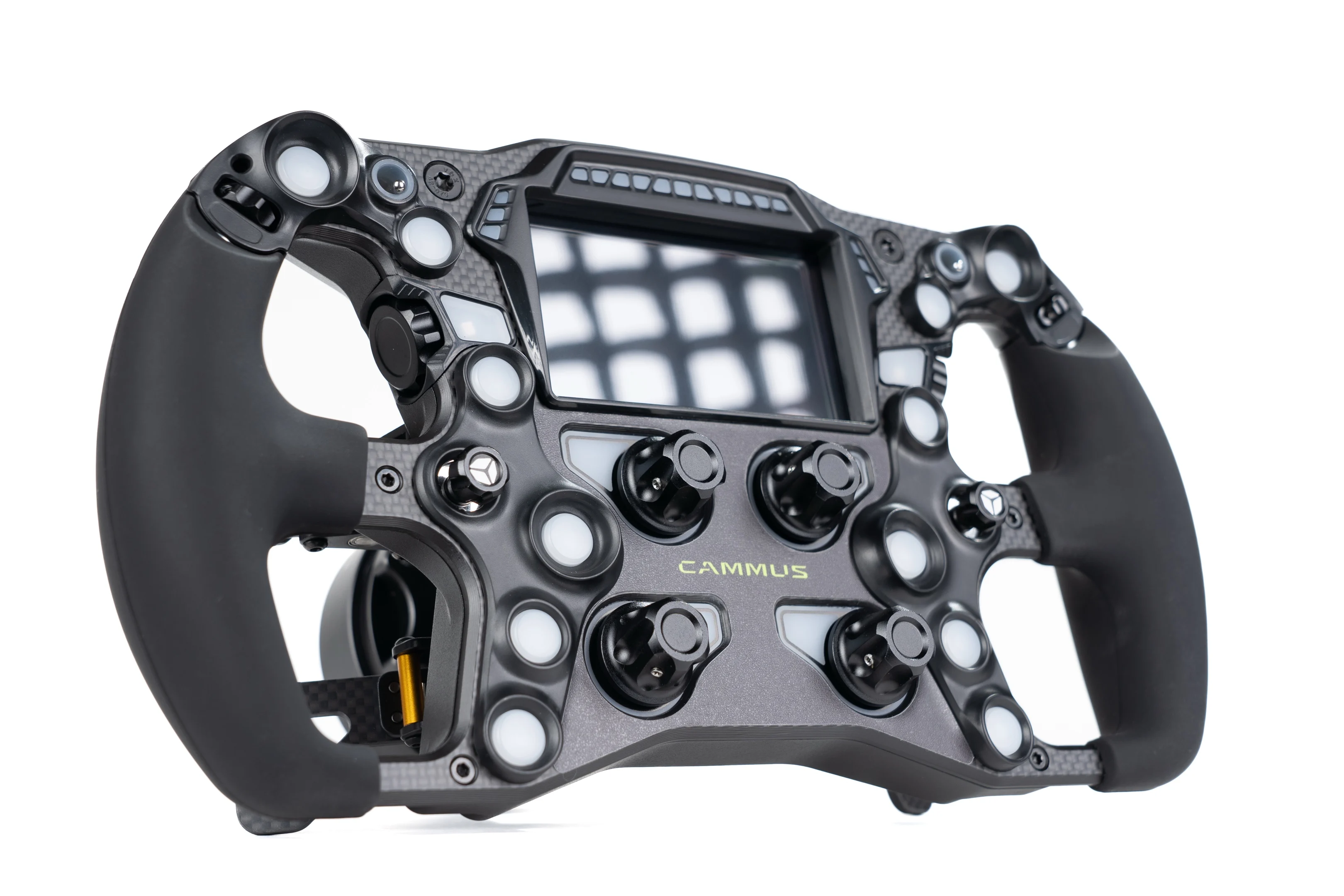 Sim Racing Steering Wheel Touch Screen Game Wheel Steering F1 Force Feedback Vibration Motor Direct PC Mobile
