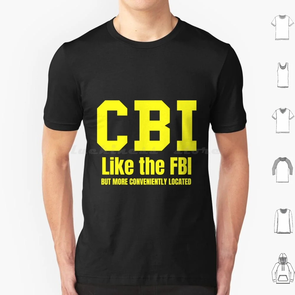 Cbi-Like The Fbi T Shirt Big Size 100% Cotton The Mentalist Jane Cbi Red John Kimball Cho Teresa Lisbon Jisbon Jane Van Pelt