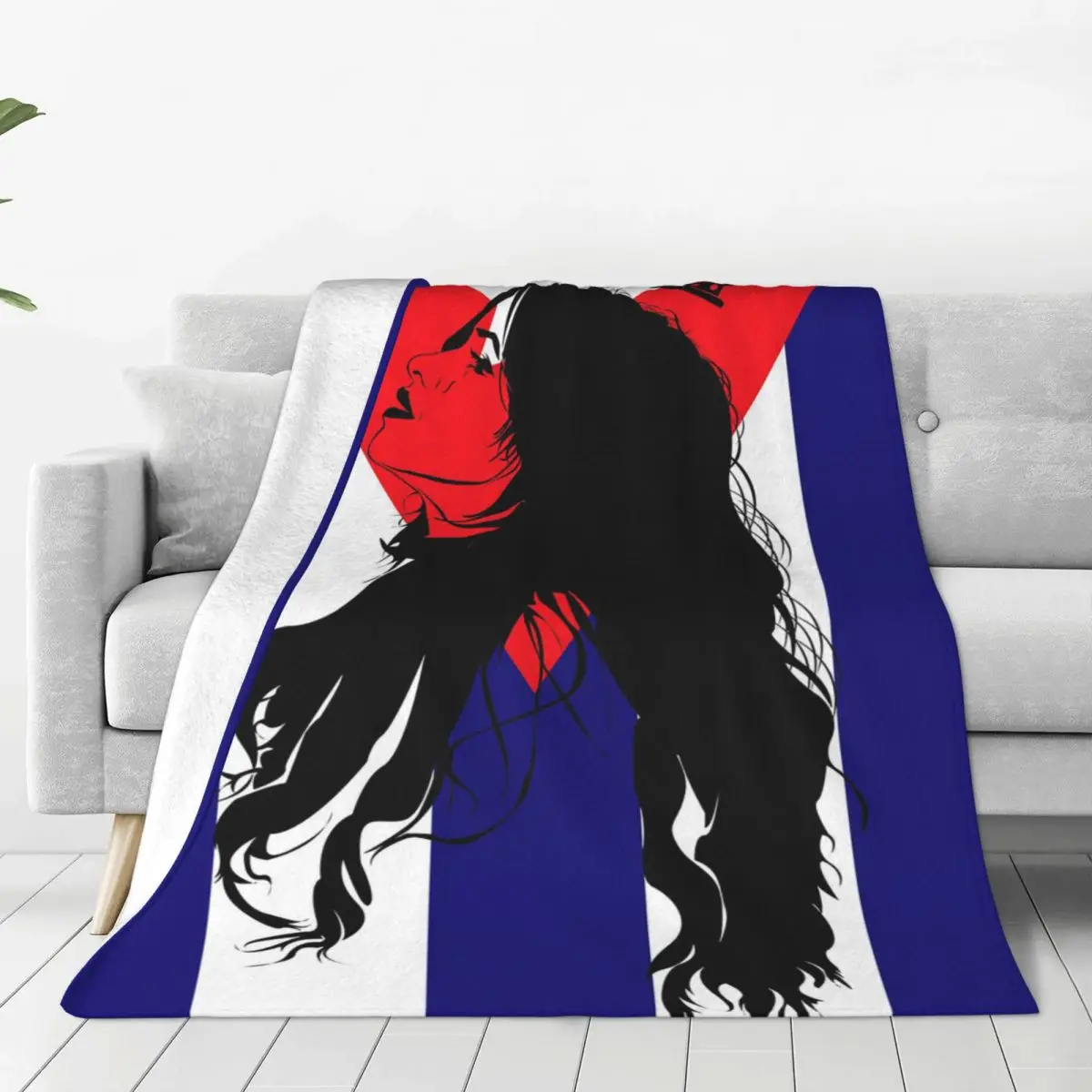 Cuba Cuban Havana Flag Blanket Soft Warm Flannel Throw Blanket Bedding for Bed Living room Picnic Travel Home Sofa
