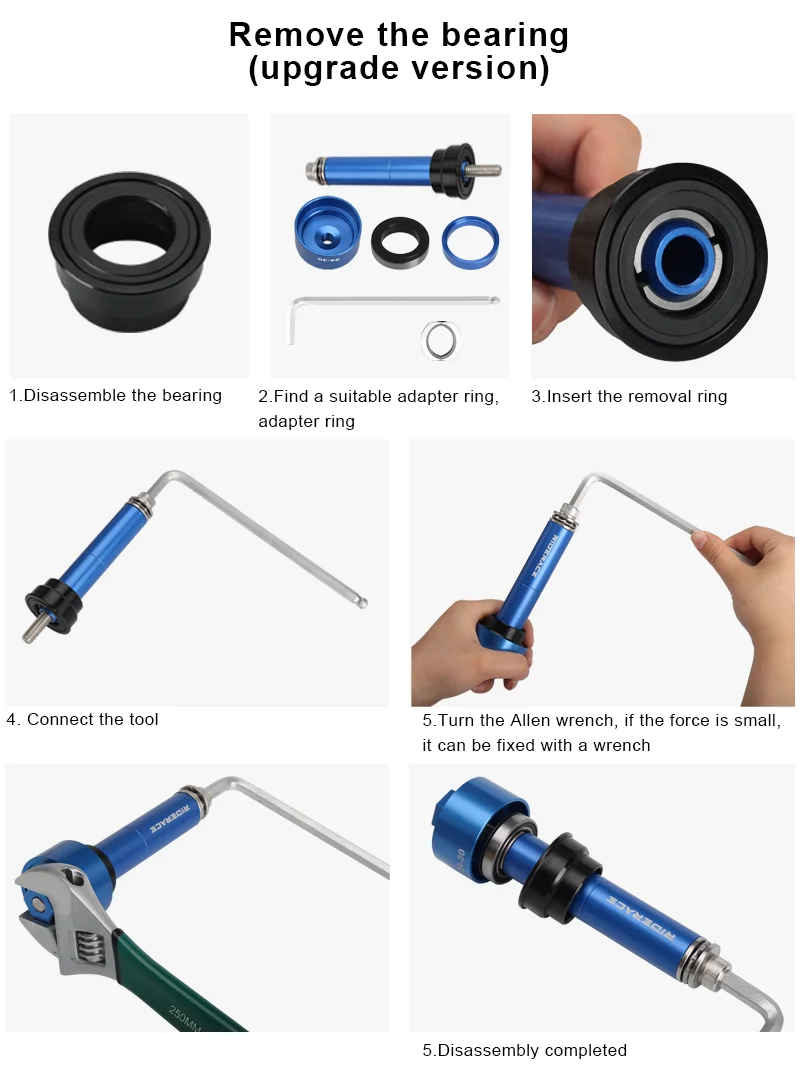 Bicycle Bottom Bracket Bearing Remove Install Tool For MTB Road Bike BB Press Fit 24mm 30mm BB86 BB30 BB92 PF30 Repair Kit