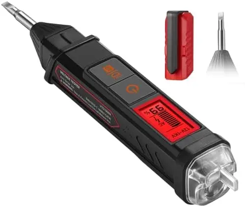 

Тестер напряжения AstroAI VTS1000H - Бесконтактный детектор переменного тока 12В/70В-1000В с функцией поиска проводки под напряжением и обнаружения обрывов цепи