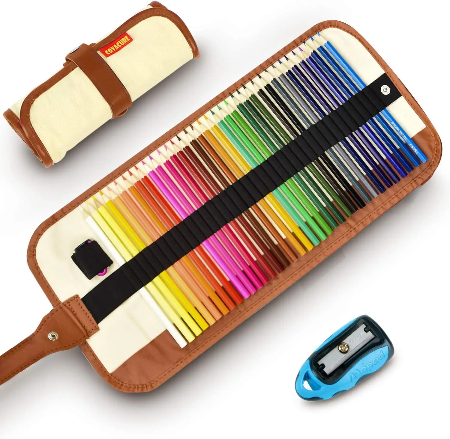 

36-Color Premium Pencil Set with Sharpener & Canvas Bag - Soft Lead for Sketching & Coloring Books