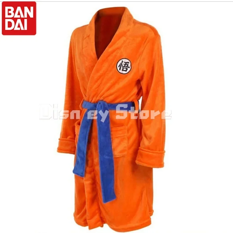 New Dragon Anime ball son full set Goku Orange night-robe bathrobe unisex adult kids hallway party cosplay costume gift