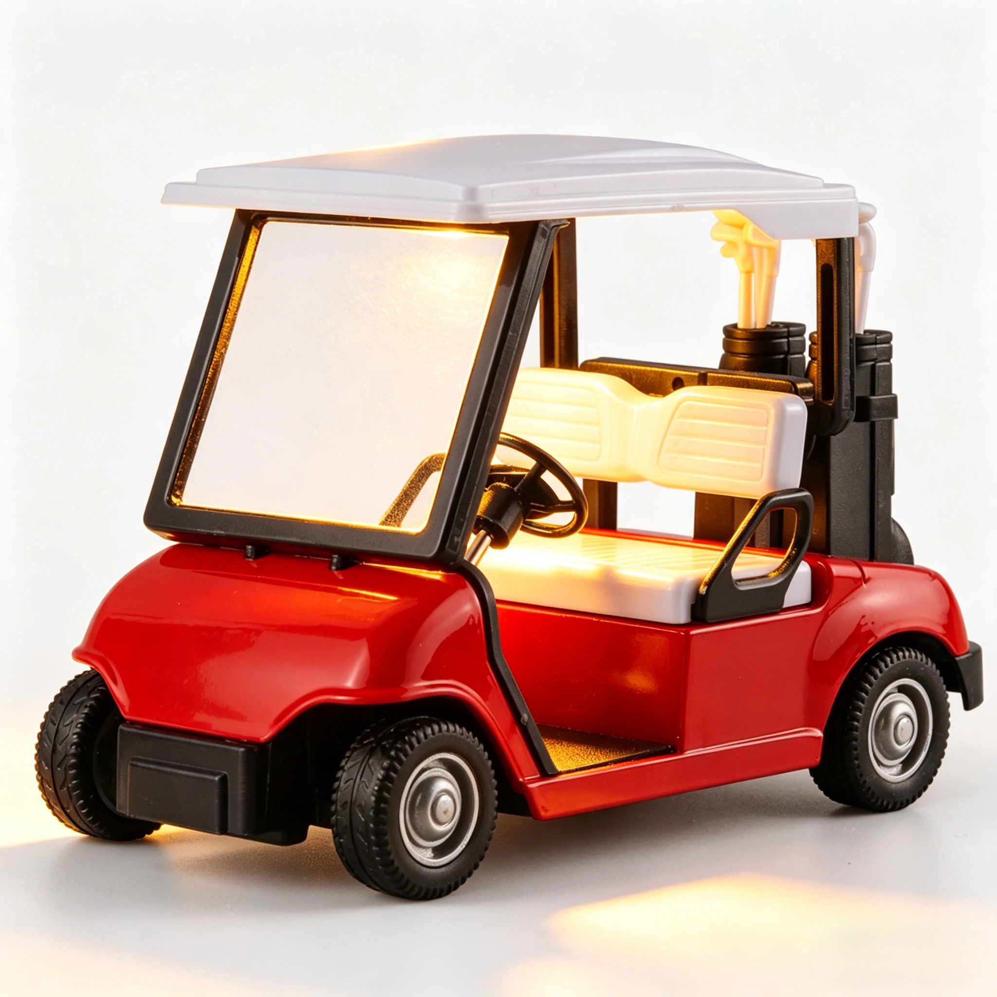 

Miniature 1:20 Scale Golf Cart Model Car with Retro Spring Action Kids' Toy Vehicle for Playroom & Outdoor Fun