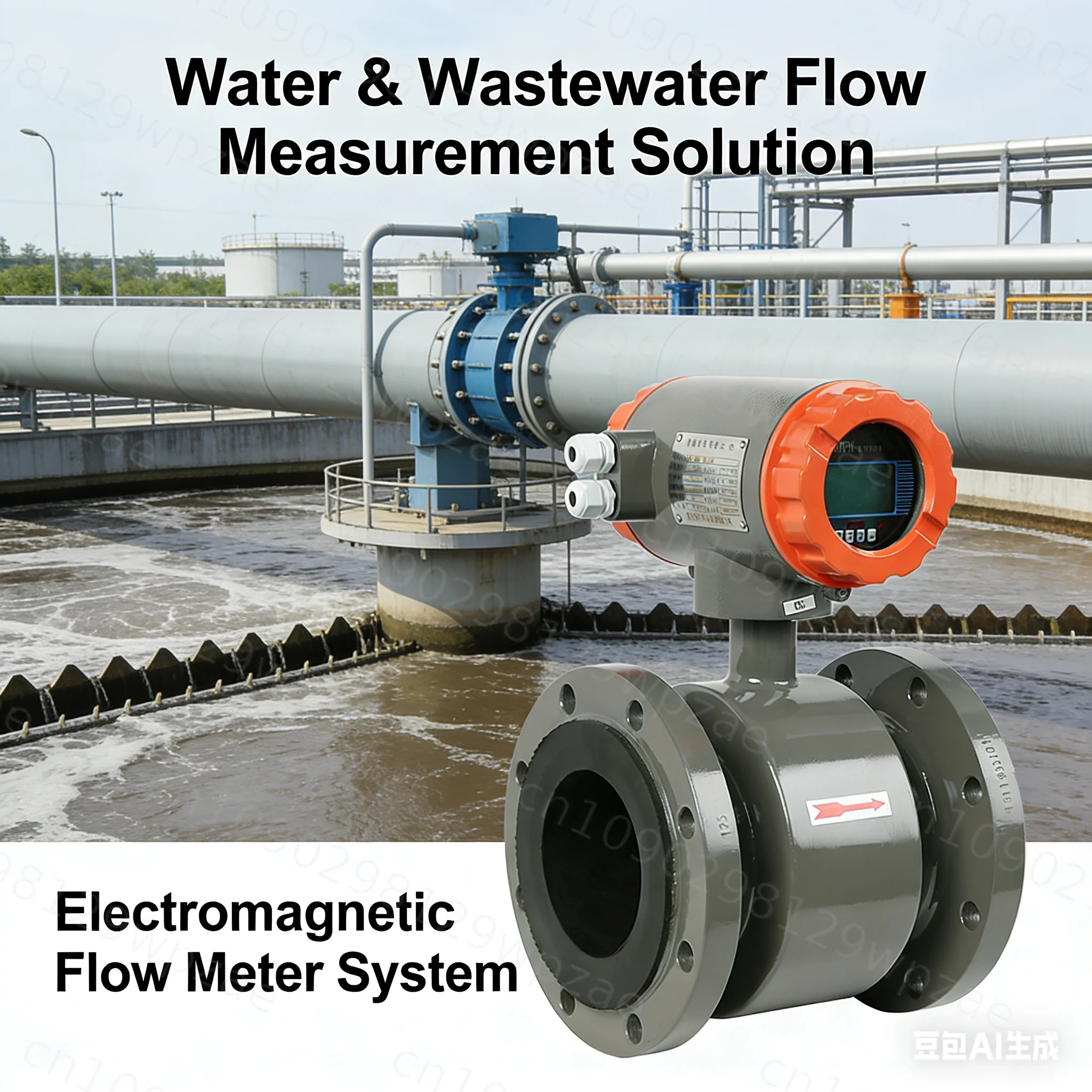 Variable Area Water Flow Meter for Water and Conductive Liquids Industrial Magnetic Flow Meter Stainless Steel OEM