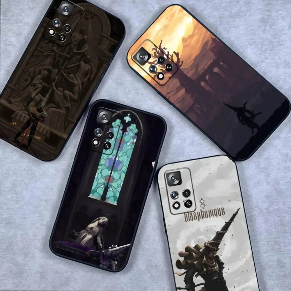 

Game B-Blasphemous Phone Case For Samsung S 25,24,23,22,30,21,10,9,Ultra,Plus,Lite,FE,4,5G Black Soft Case