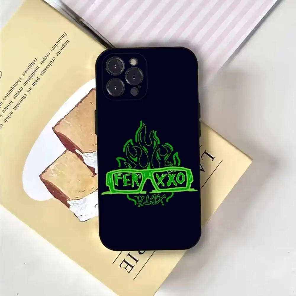 Funda de teléfono Ferxxo F-Feid Singer para iPhone 17,16,15,14,13,12,Pro,Max,Plus,E,SE4,Air,Mini cubierta suave negra