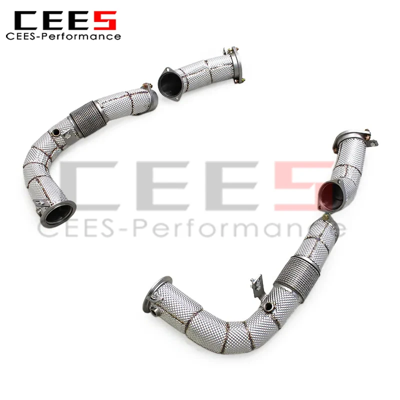 CEES Sport Exhaut Pipe System for BMW M5/M6 G90/G99 LCI 4.4T 2024-2025 Heat Shield Free Flow Header Straight Down Pipe