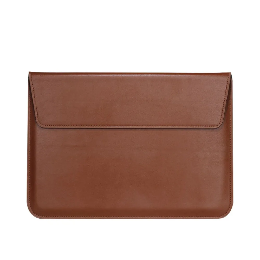 Magnetic Closure 13inch Laptop Bags Leather Bracket Laptop Sleeve Pouch Lightweight Envelope Design Notebook Sleeve Travel
