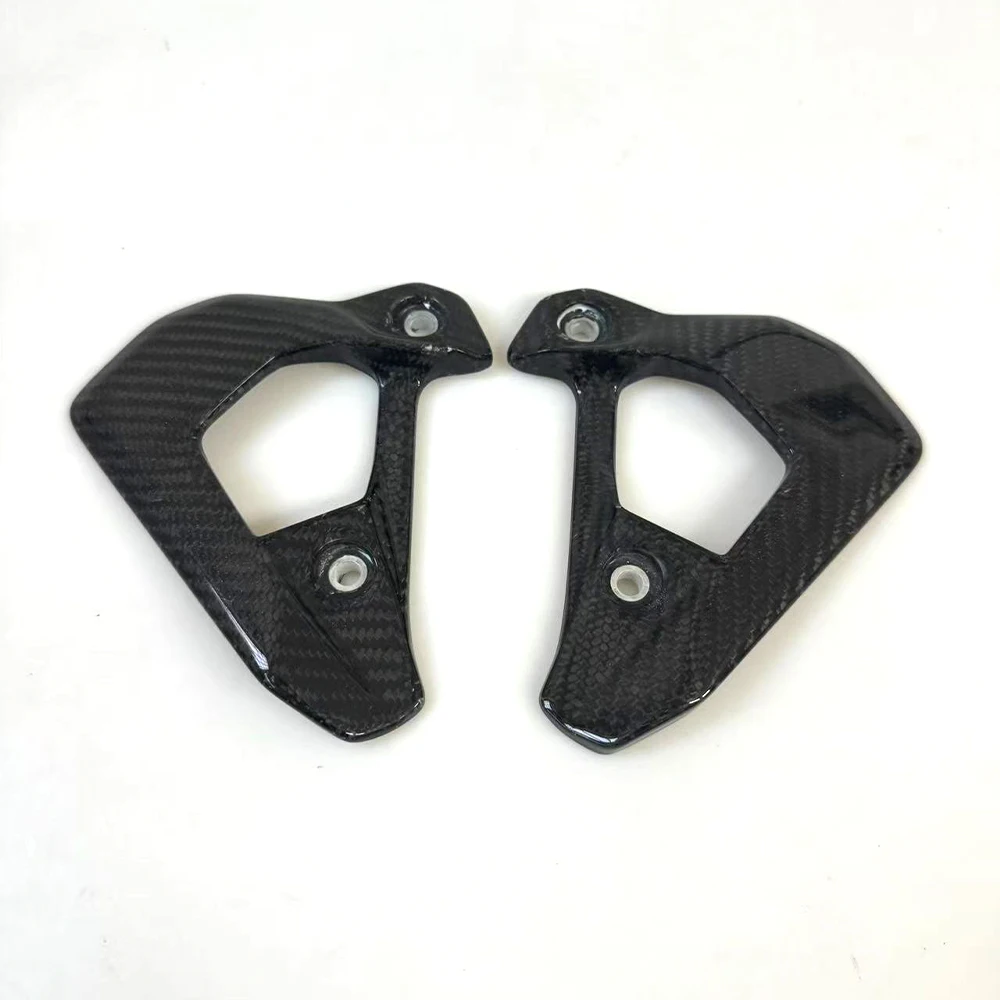 For BMW F750GS 850ADV GS 2019-2022 2023 2024 True Carbon Fiber Motorcycle Accessories Heel Guard Plates Foot Rests