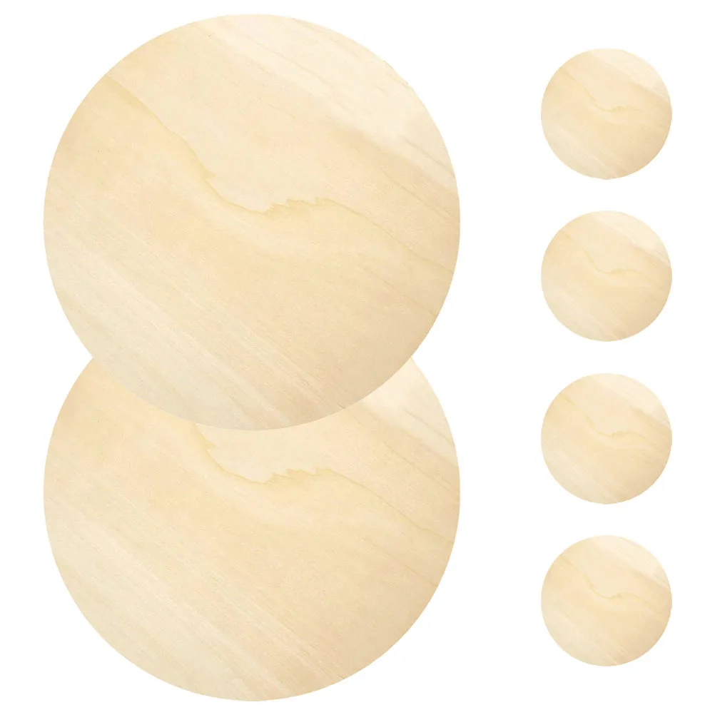 6pcs 11.79 Inch Round Blank Wood Slices Unfinished Natural Wooden Discs For Diy Crafts Painting Carving Christmas Wedding Rustic