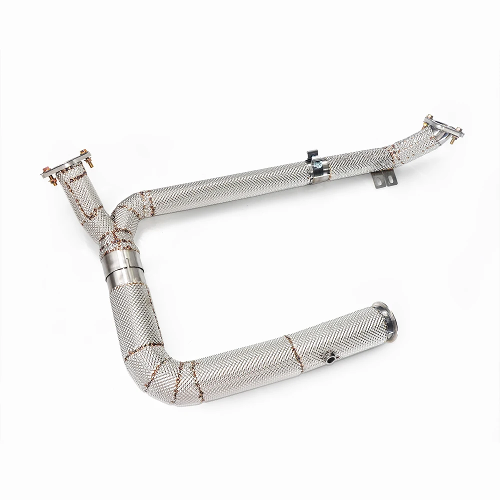

Exhaust pipe with Heat Shield for Porsche BoxsterS 718 2.0T 2.5T 2016-2023 SS304 exhaust downpipe