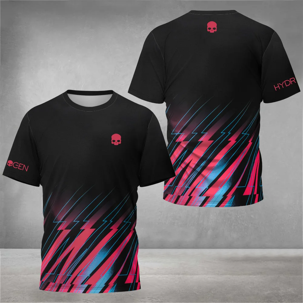 

2025 Breathable Men's Padel Tennis T-Shirt Summer Outdoor Sports Short Sleeve Top Quick Dry Football Running T-Shirts Clothing