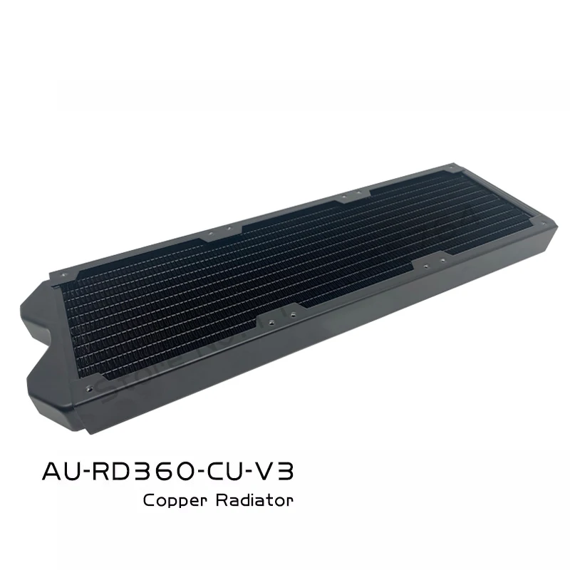 Computer Watercooler Radiator Copper Water Cooling Row, 240 Or 360 30mm Thin Black Support 120mm Case Fan
