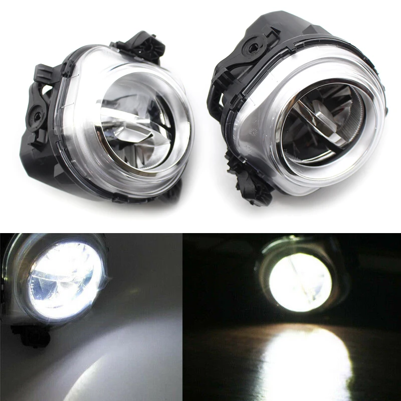 1Pair Front Bumper LED Fog Light Lamp DRL Driving Lamp For-BMW X3 F25 X4 F26 X5 F15 F85 2014-2016 63177317251 63177317252